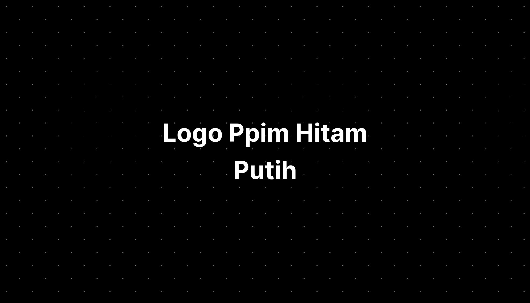 Logo Ppim Hitam Putih Imagesee